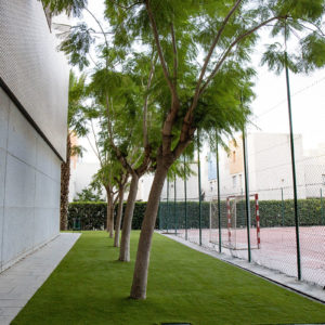 Zona exterior, Residencia de Alicante. Villa Universitaria